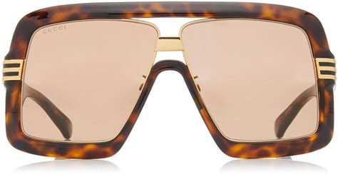 gucci mens square-frame brown|gucci square frame for women.